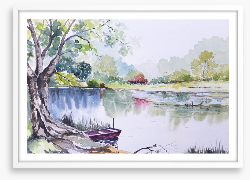 By the riverbank