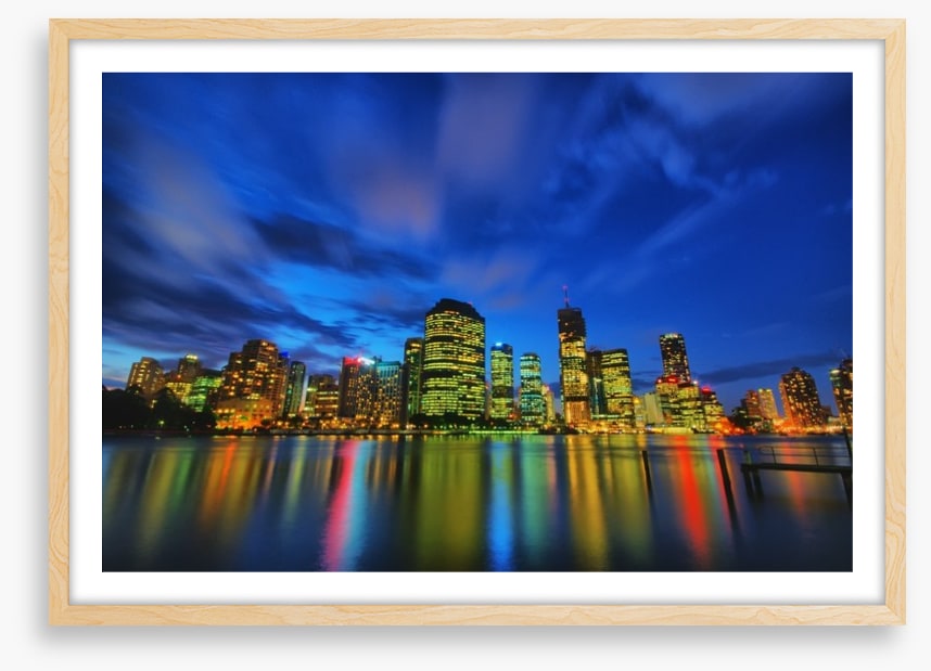 Brisbane skyline shimmer