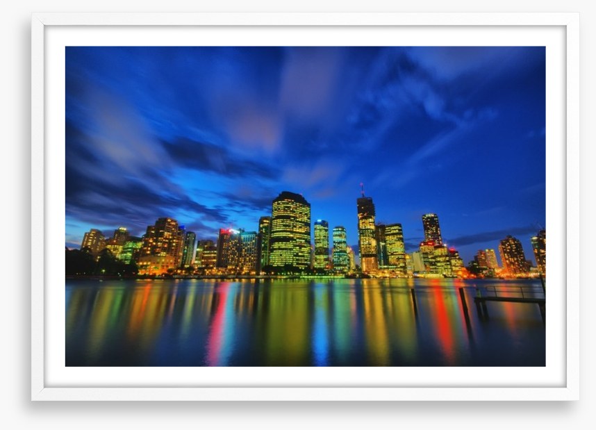 Brisbane skyline shimmer