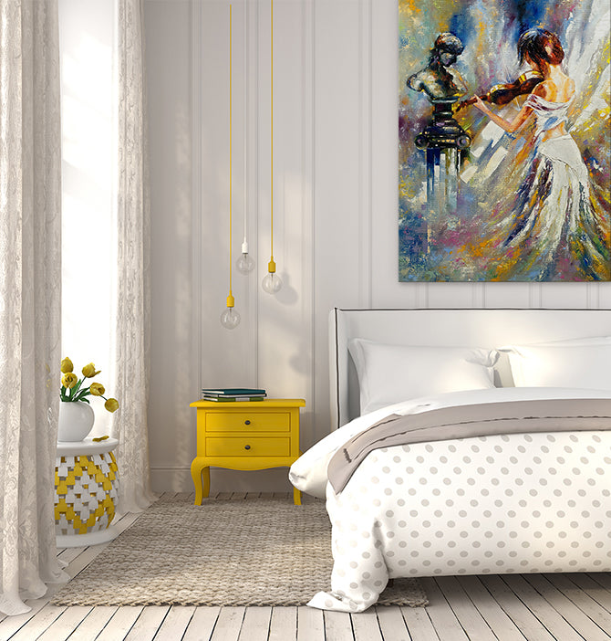 The girl and the violin