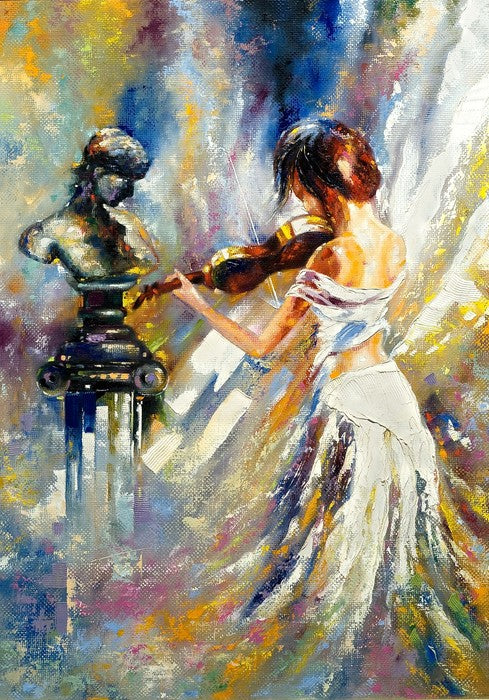The girl and the violin