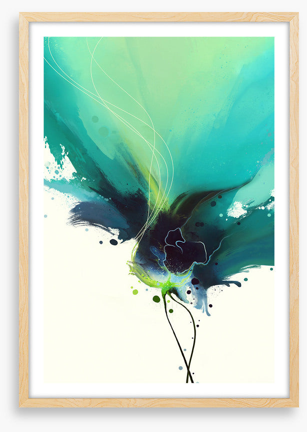 Blooming teal