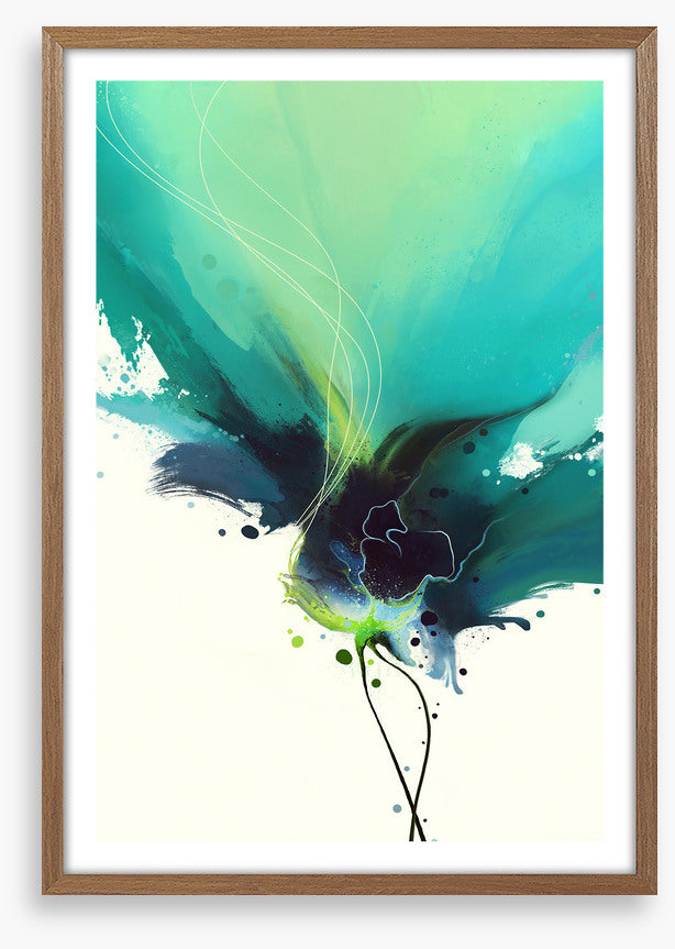 Blooming teal