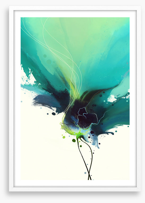 Blooming teal