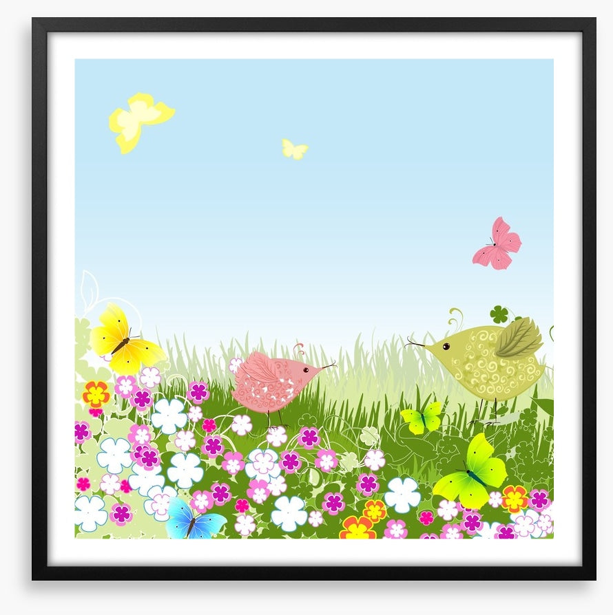 Birds on the lawn