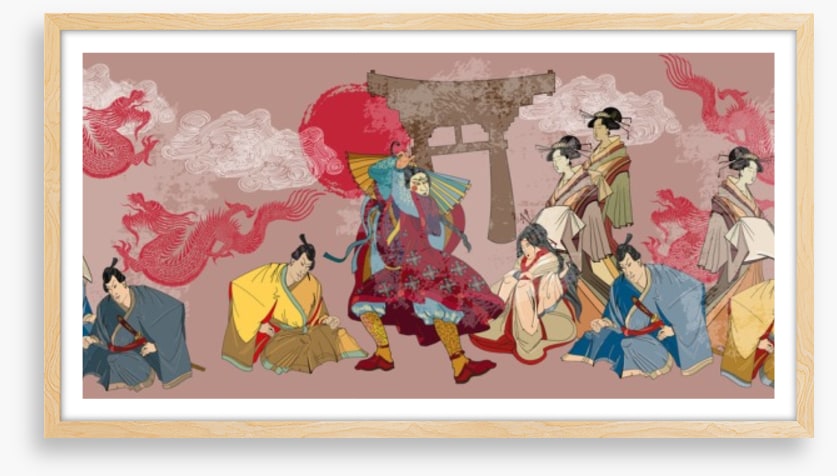 Dragon kabuki panorama