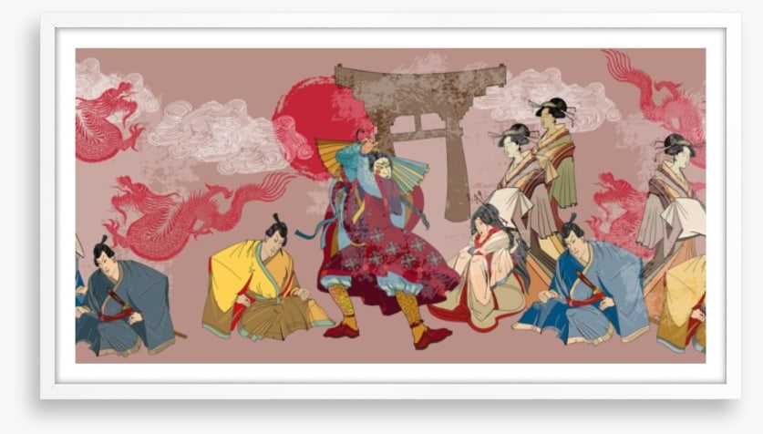 Dragon kabuki panorama