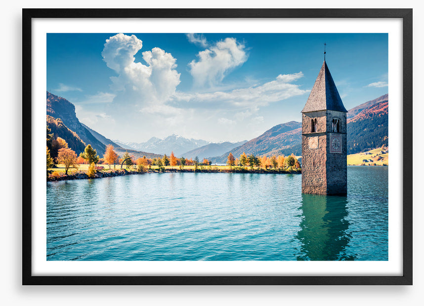 Lake Resia steeple