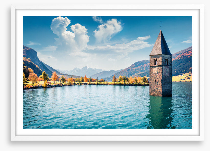 Lake Resia steeple
