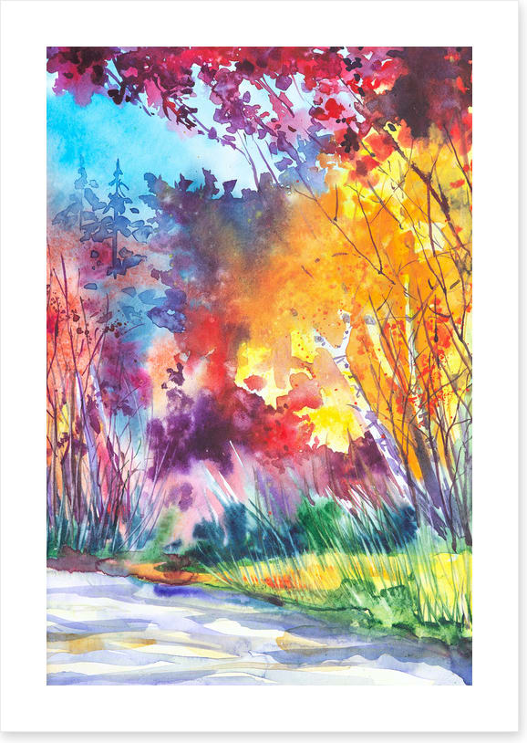 Autumn leaf lane