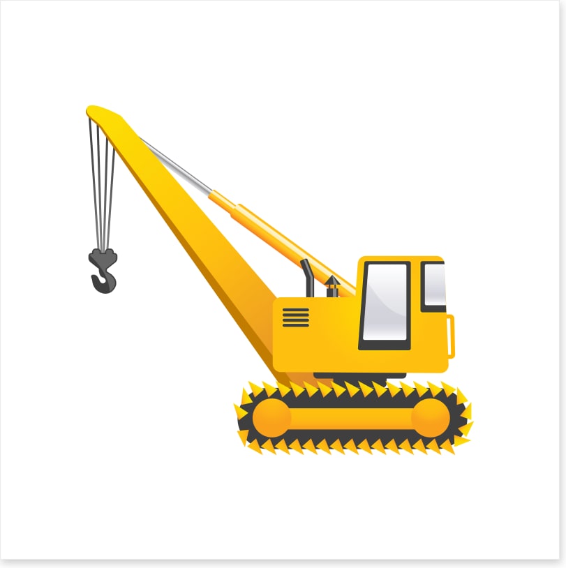 Little yellow crane