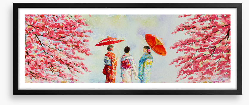 Kyoto spring geishas