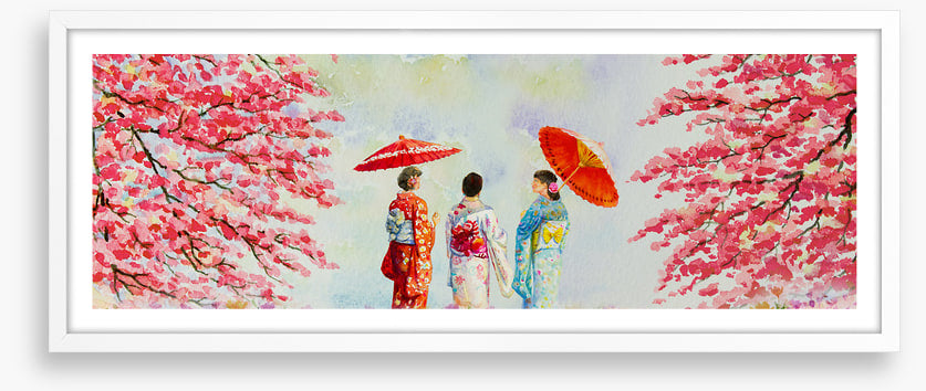 Kyoto spring geishas