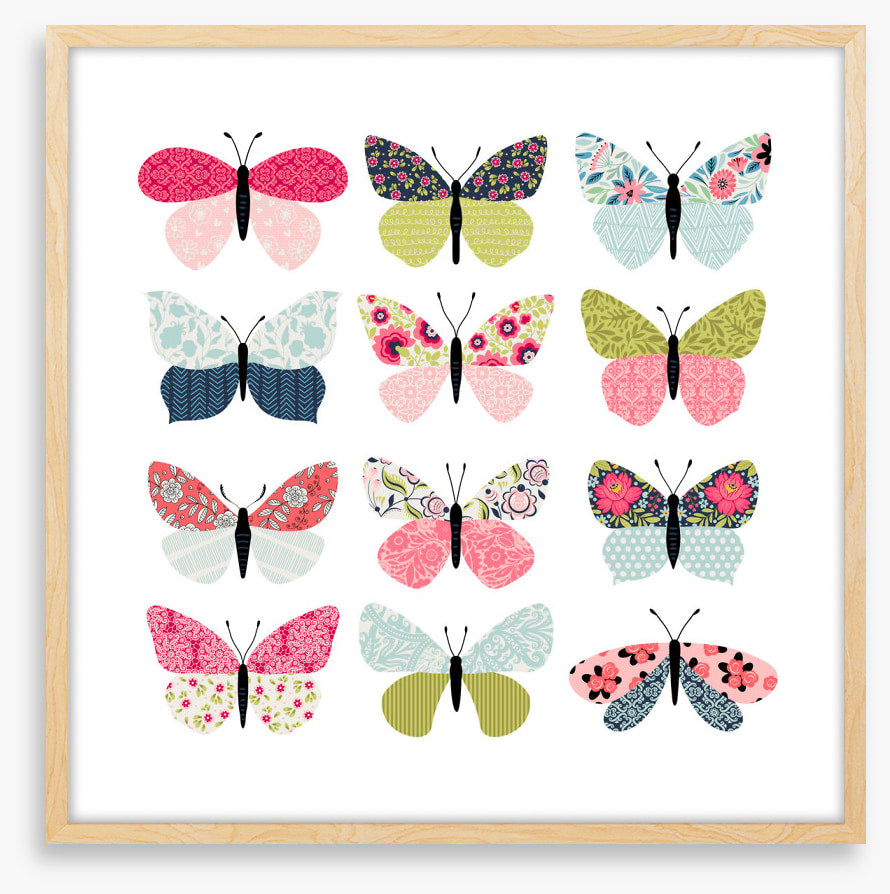 Patchwork butterflies