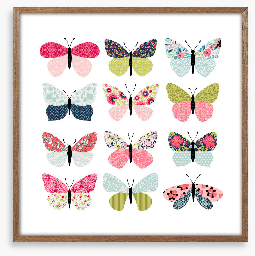 Patchwork butterflies