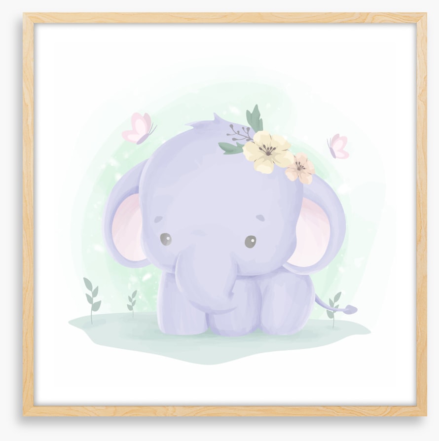 Baby elephant spring