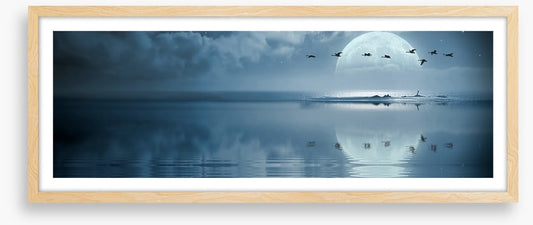 Full moon reflections