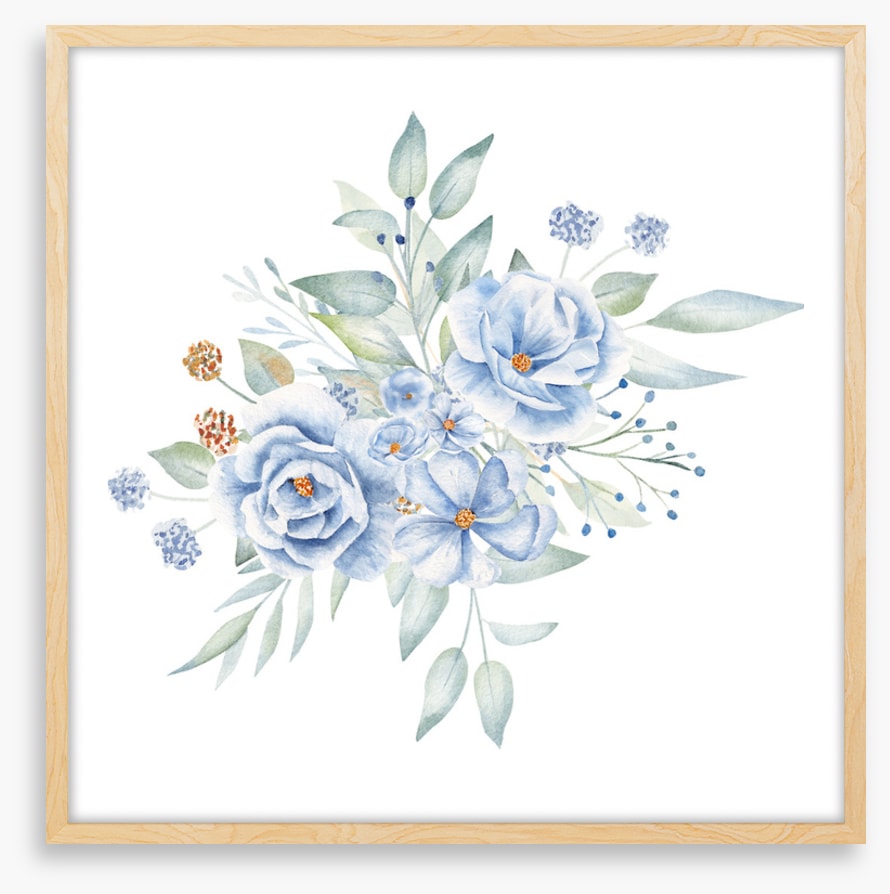 Blue flax bouquet I
