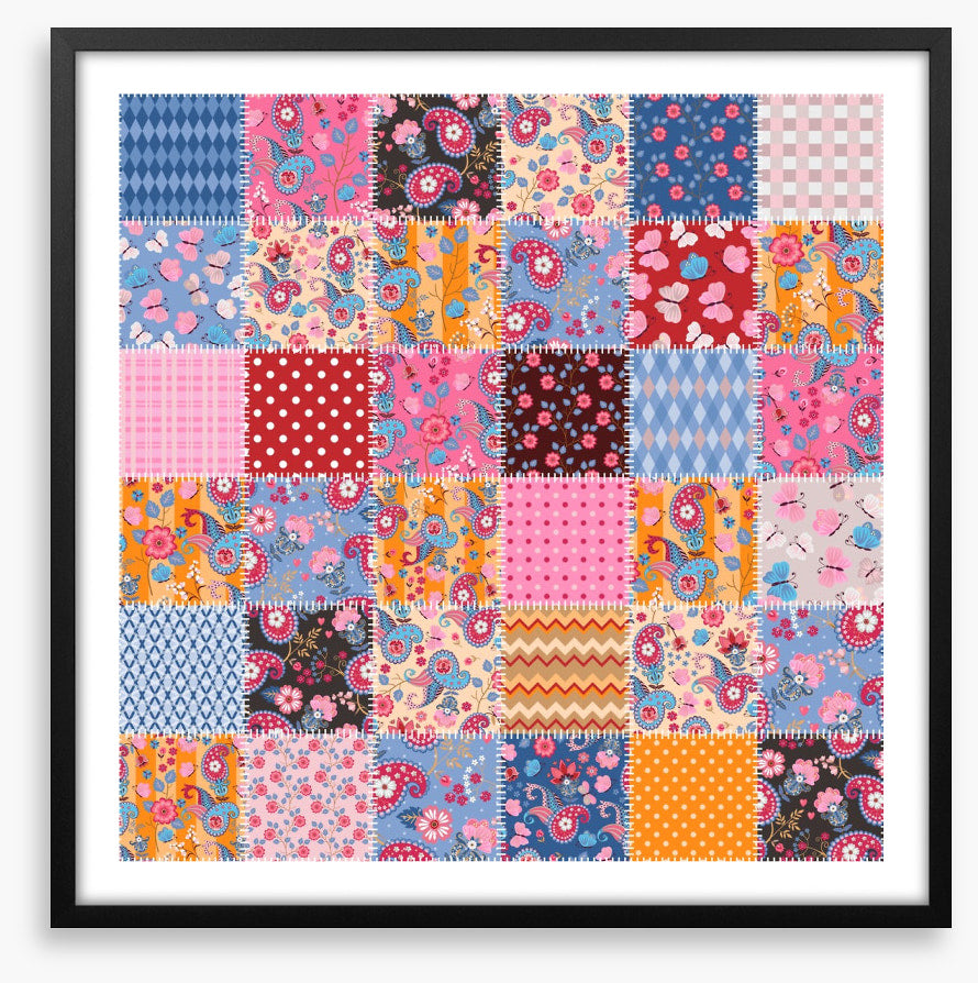 Paisley pops patchwork