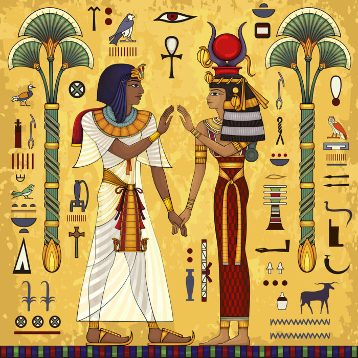 Hathor and Horus