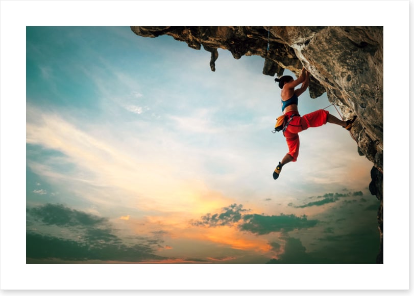 Woman versus nature