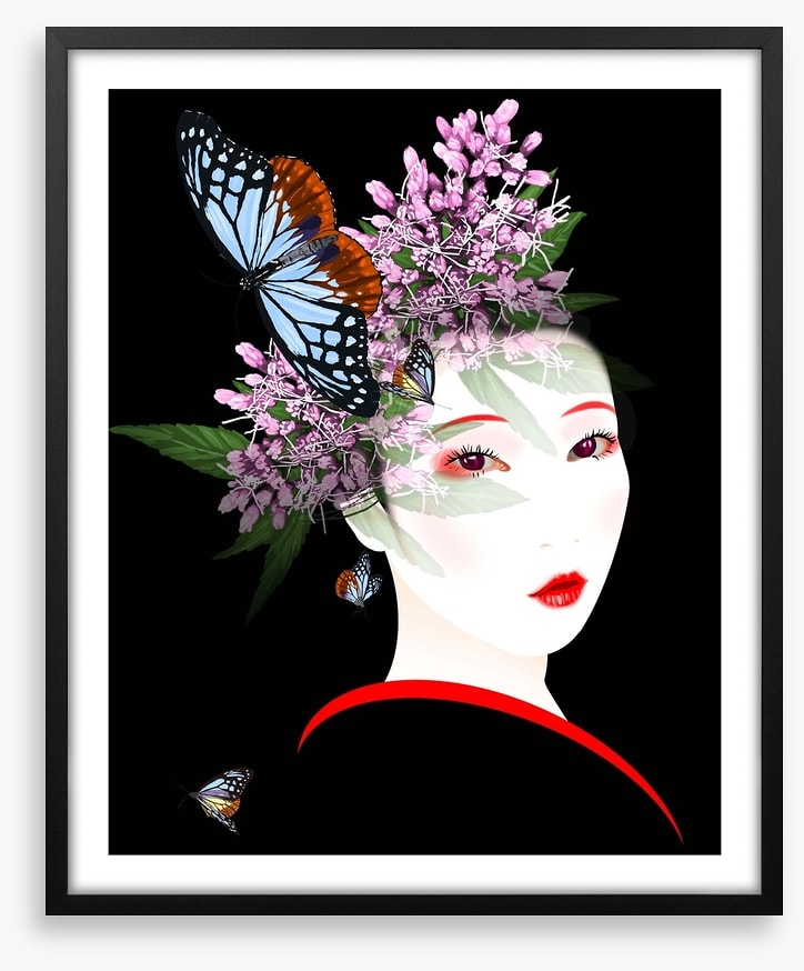 Butterfly blossom maiko
