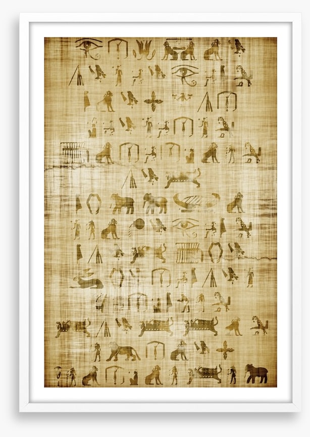 Papyrus pictograms