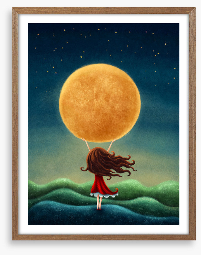 Holding the moon