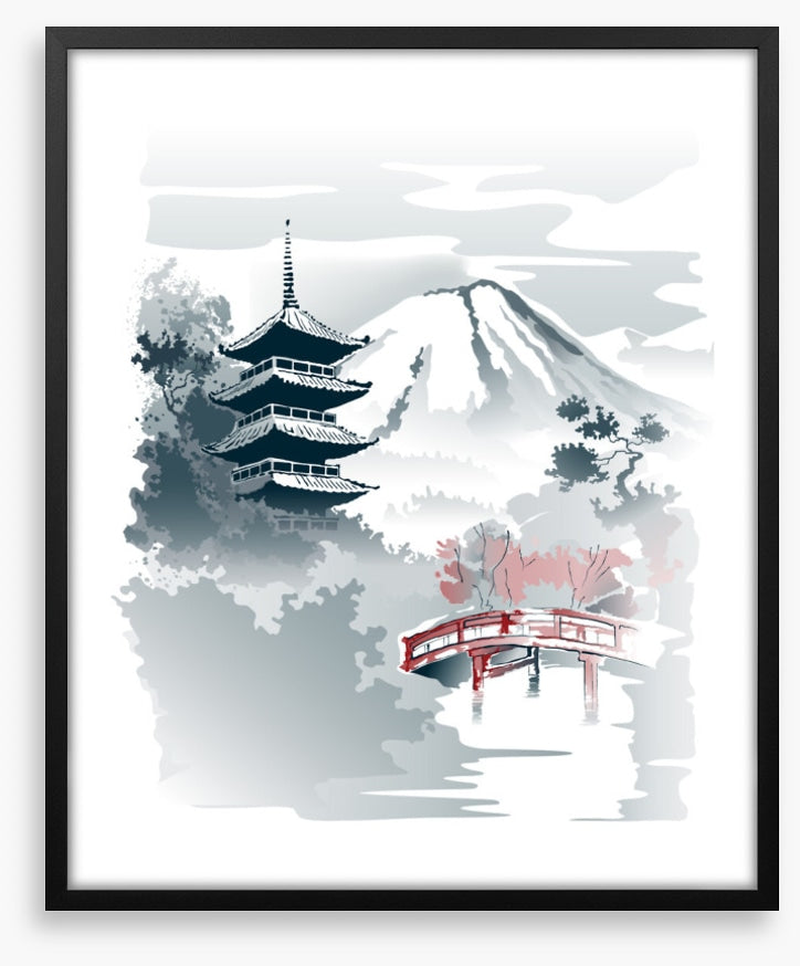 Bridge to the pagoda
