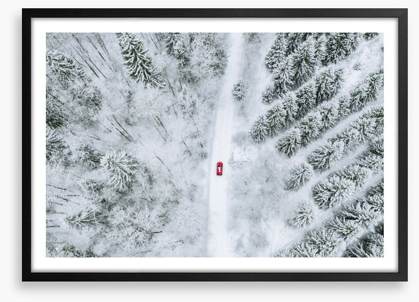 One red car