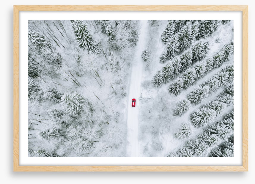 One red car