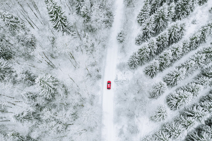 One red car