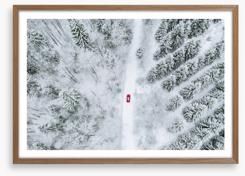 One red car