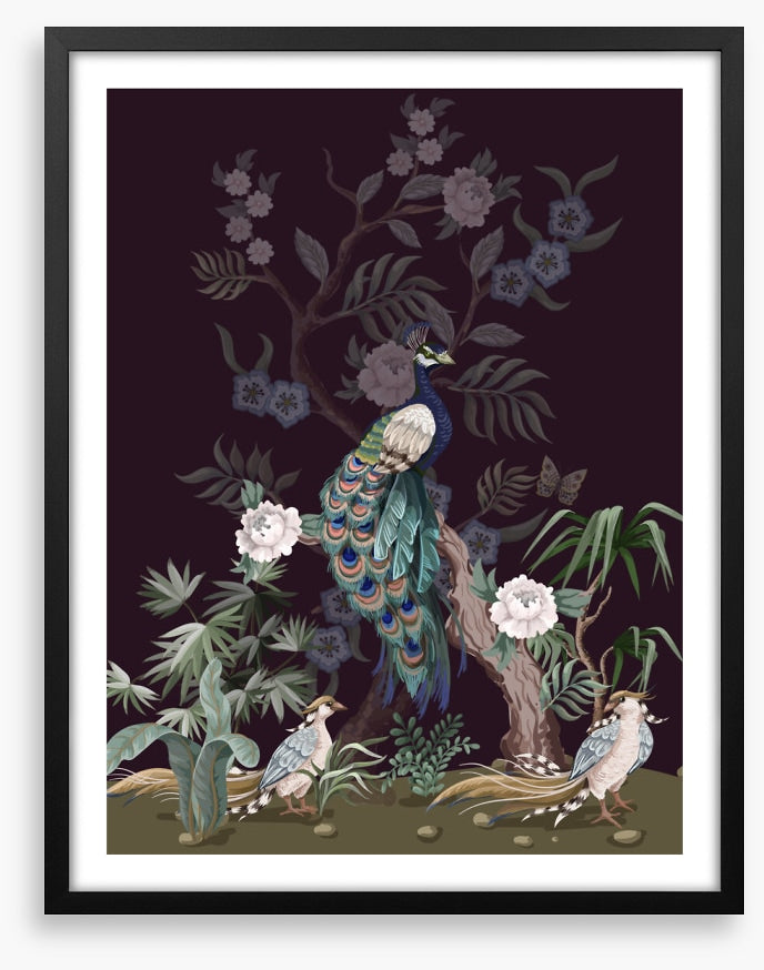 Peacock of the peonies