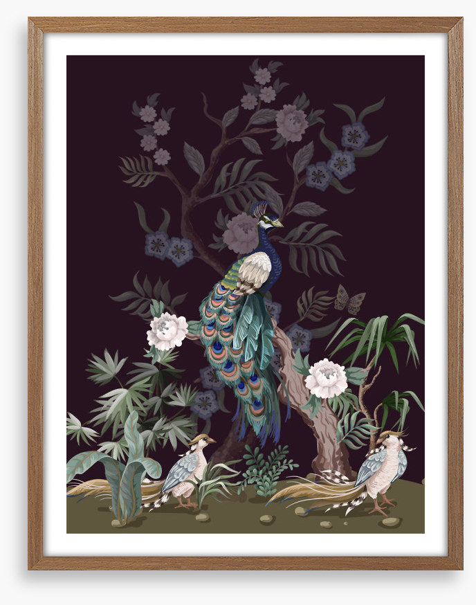 Peacock of the peonies