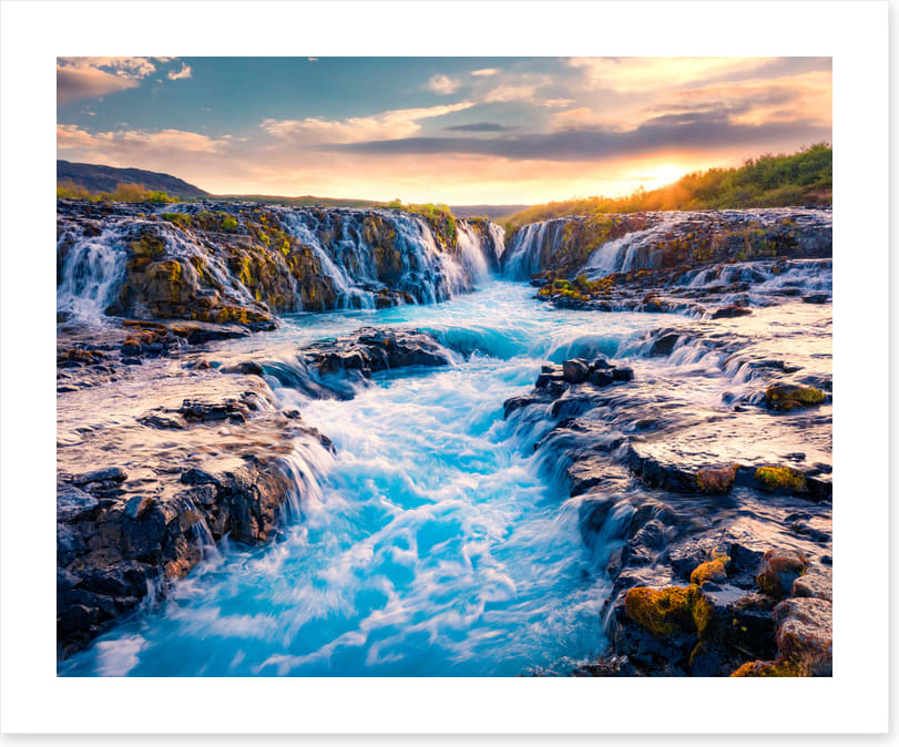 Bruarfoss sunrise