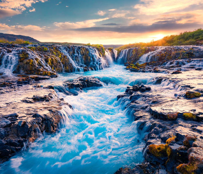 Bruarfoss sunrise