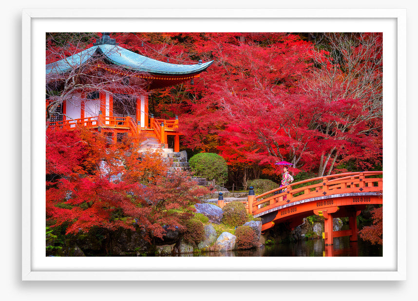 Red temple garden