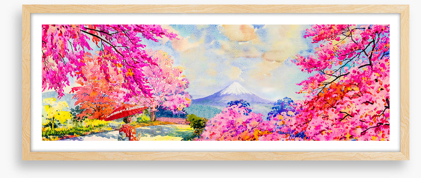 Spring peak panorama