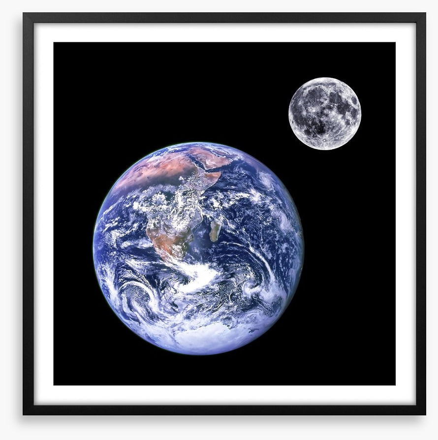 Earth and moon