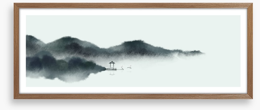 Lonely pagoda panorama