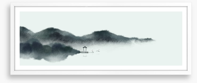 Lonely pagoda panorama