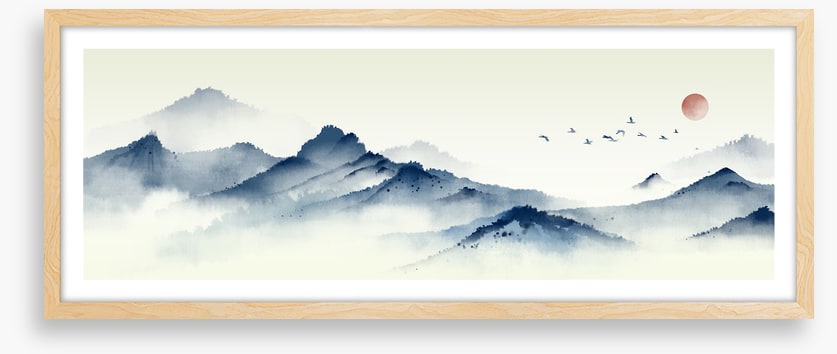 Mountain mist panorama