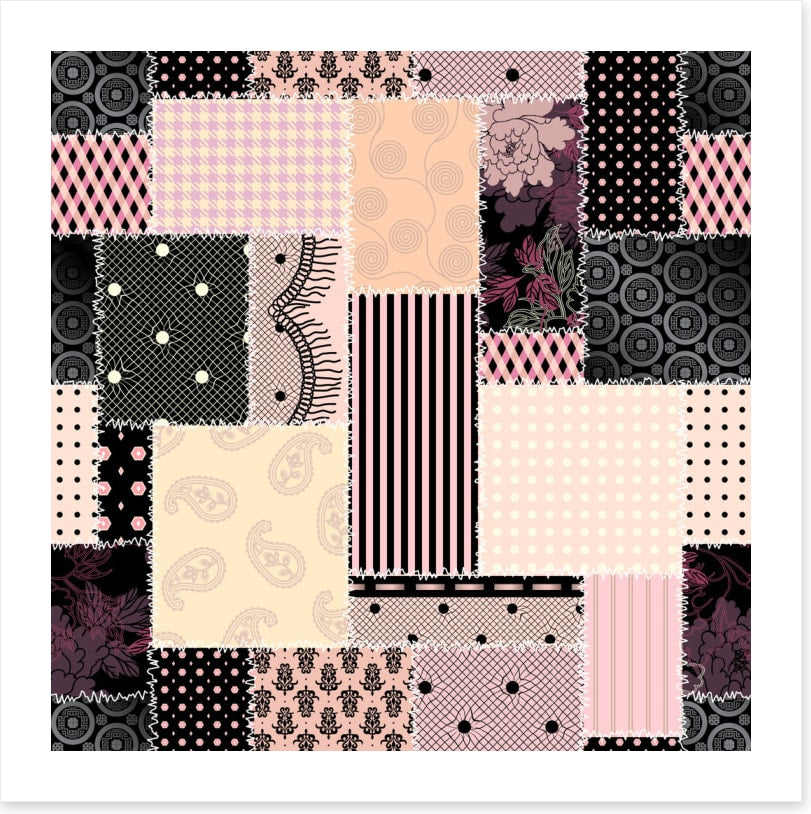 Vintage boudoir patchwork