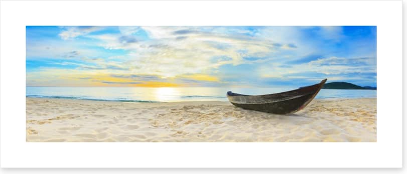 Wooden boat on the beach