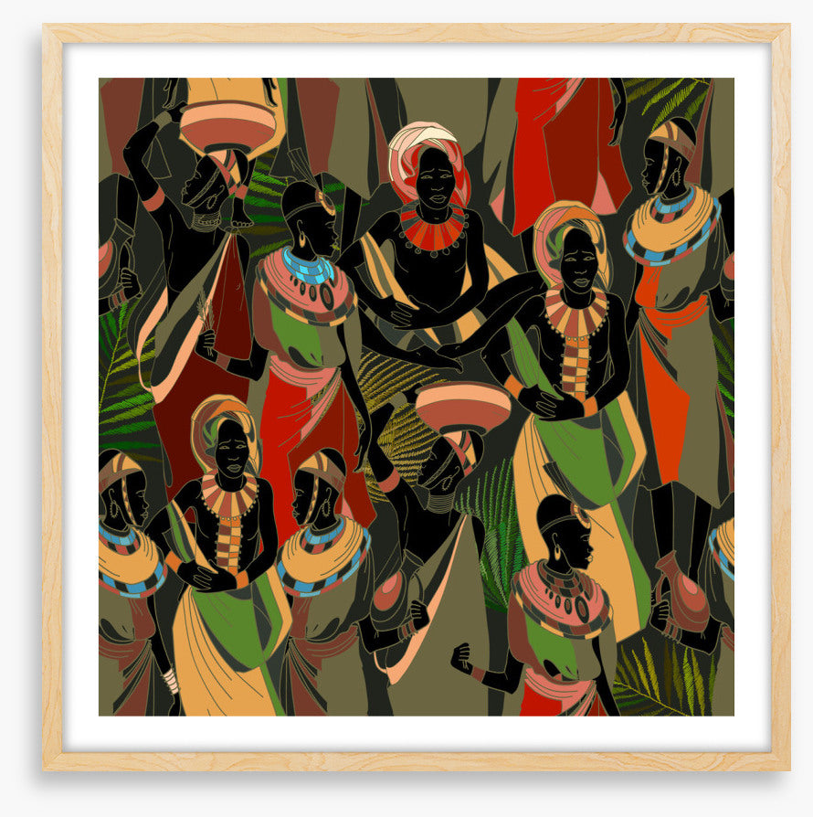 Gathering in green