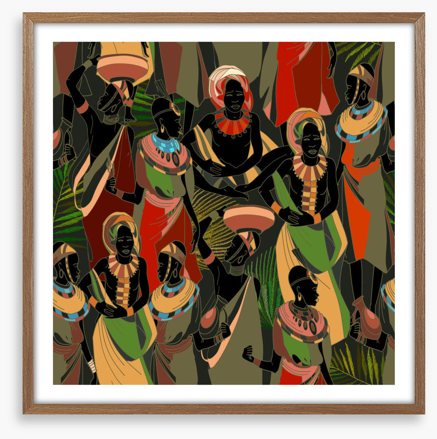 Gathering in green