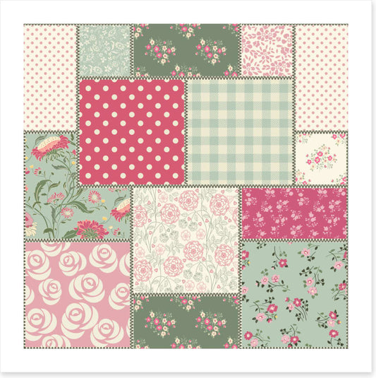 Vintage spring patchwork