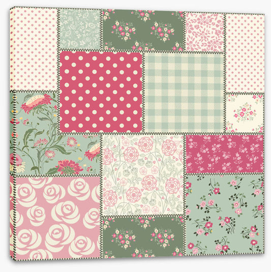 Vintage spring patchwork