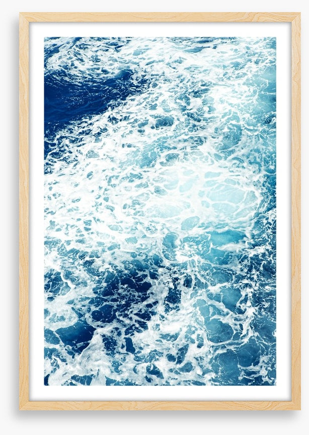 The churning sea